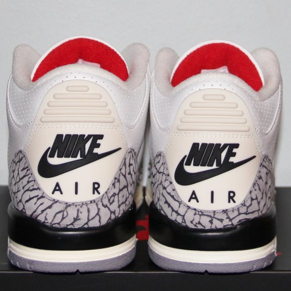 Nike Air Jordan 3 Retro GS White Cement Reimagined 4.5Y - Picture 5 of 6